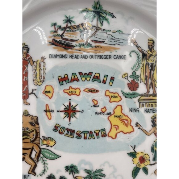 Mississippi Souvenir Plate Featuring State Landmarks & Vintage Charm - Picture 7 of 11